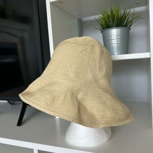 Wide Brim Sun Hat - Beige